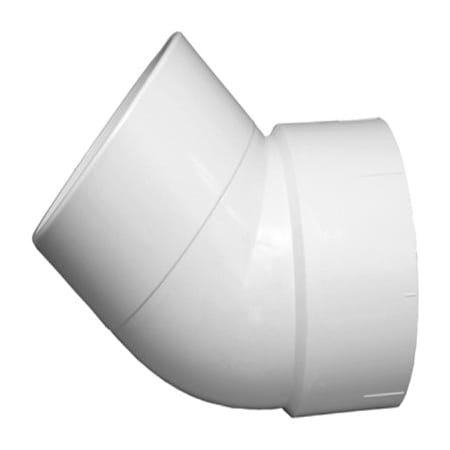 Charlotte Pipe And Foundry 112DWV 45Street Elbow PVC 00323 0800HA